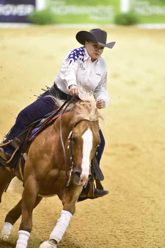 WEG-Reining-8-30-14-0000690-MandyMcCutcheon-YellowJersey-USA-DDeRosaPhoto